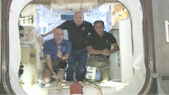 Station Crew Talks To Reporters About Dragon Spacecraft